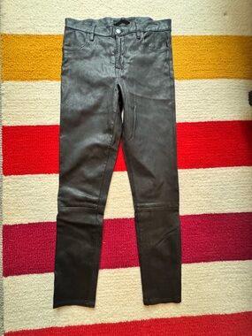 J Brand lamb leather pants size 27, dry cleaned